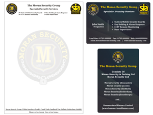 Design de Carte de Visite par inspiredart pour Moran Security Ltd | Design : #401271