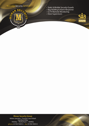 Design de Carte de Visite par AngstyG pour Moran Security Ltd | Design : #397462