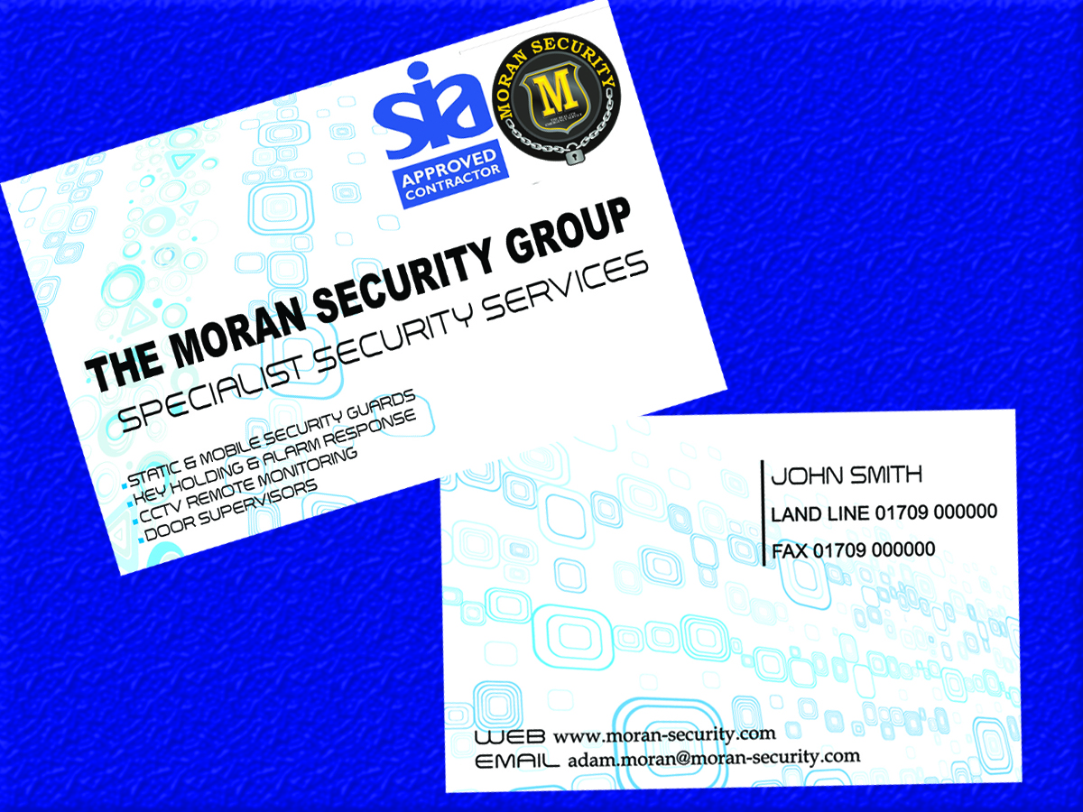 Business Card Design by green pixel for Moran Security Ltd | Design #396525