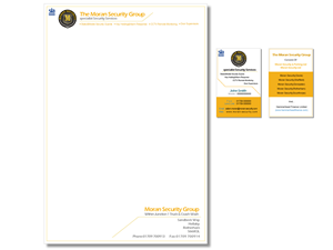 Design de Carte de Visite par Gen pour Moran Security Ltd | Design #403711