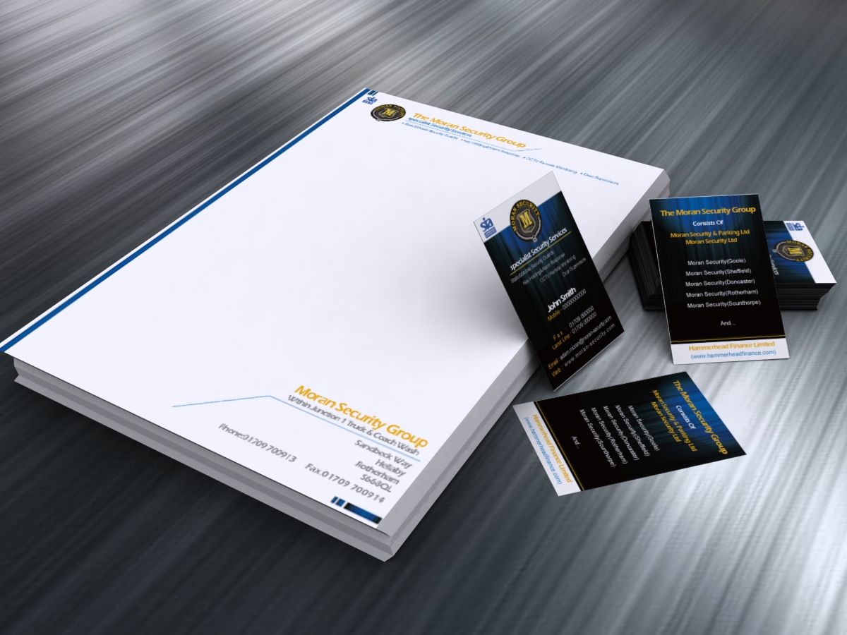 Business Card Design by Gen for Moran Security Ltd | Design #404021