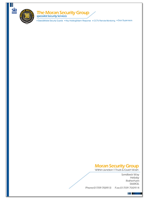 Design de Carte de Visite par Gen pour Moran Security Ltd | Design : #404024