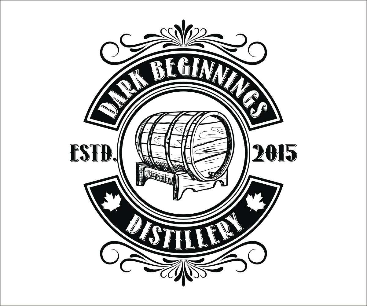 Logo Design by Rox Art Design for Dark Beginnings Distillery | Design #9374275