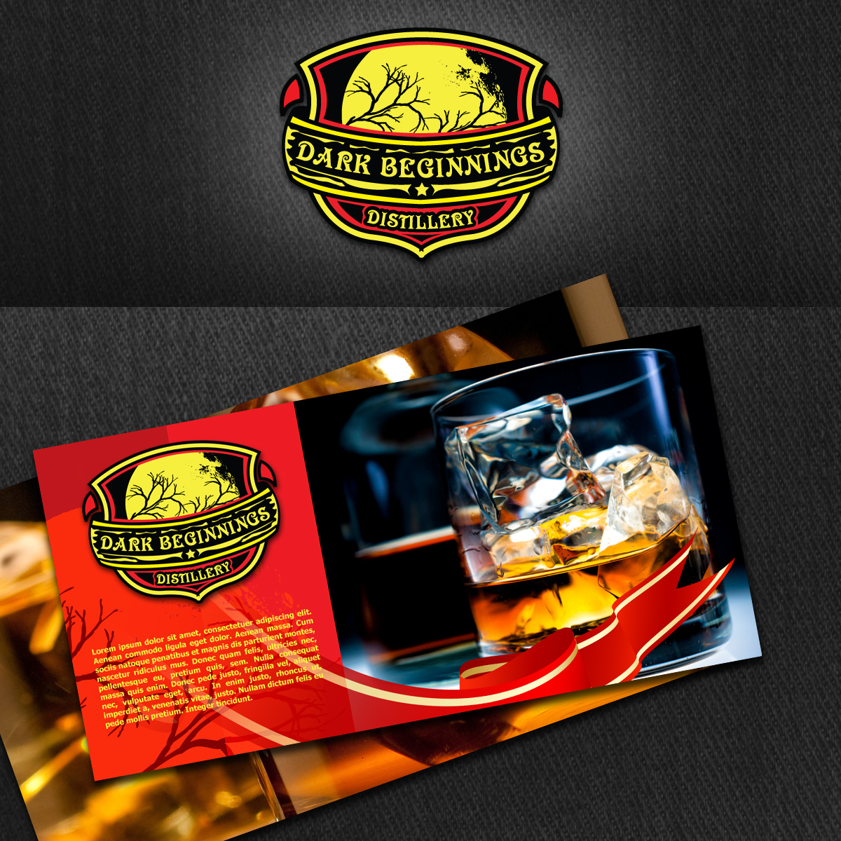Logo Design by menusdesigner for Dark Beginnings Distillery | Design #9382817