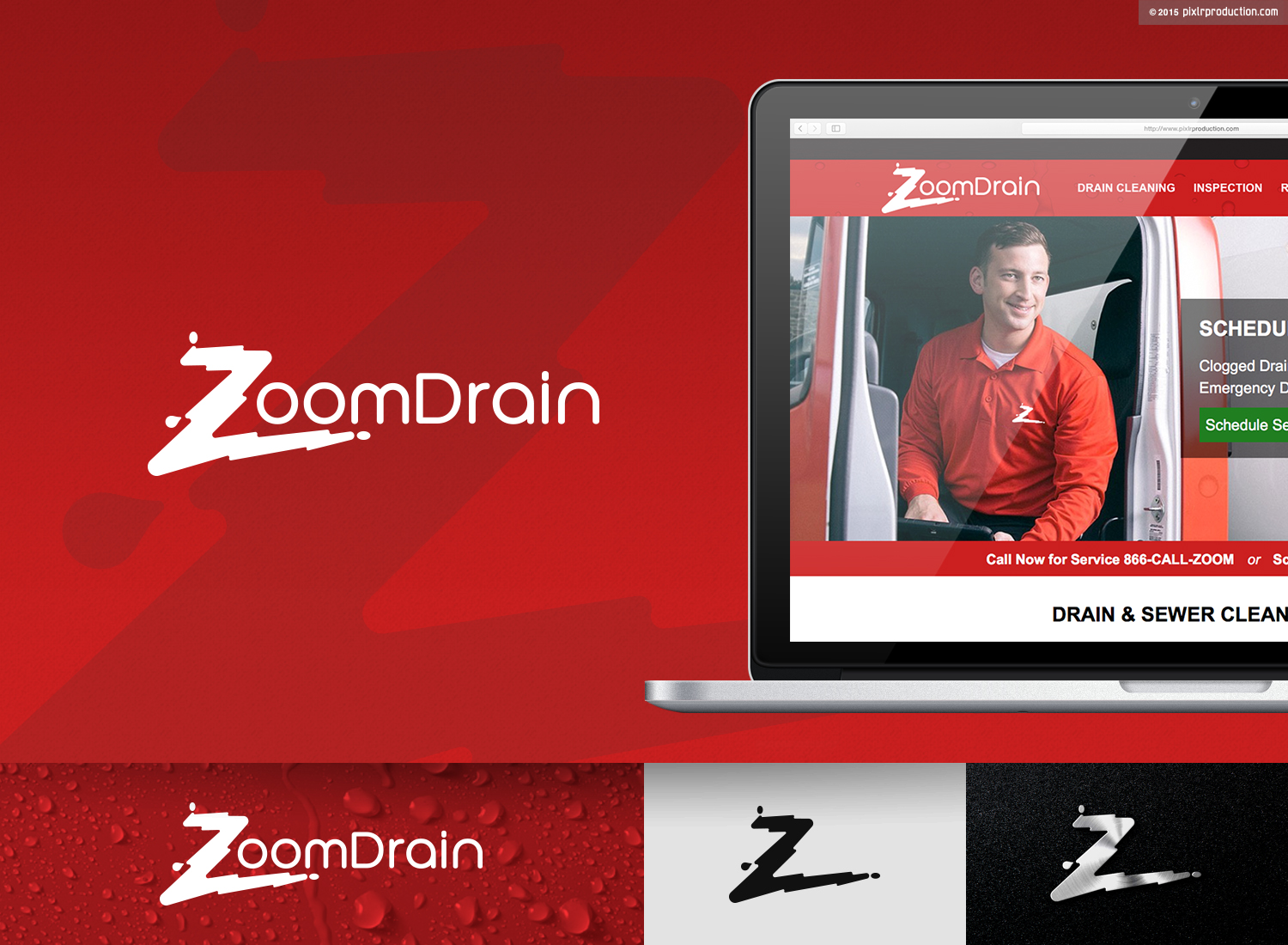 Logo Design by Creathrive for Zoom Drain & Sewer Service | Design #8518376