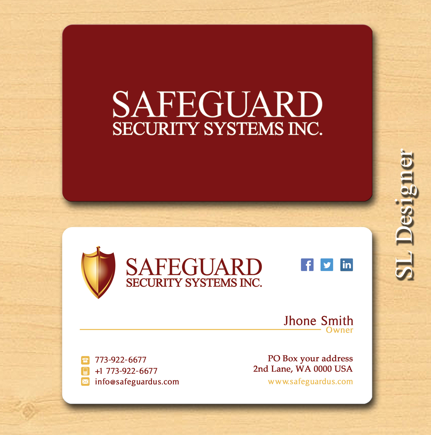 Business Card Design by SL Designer for this project | Design #7898033