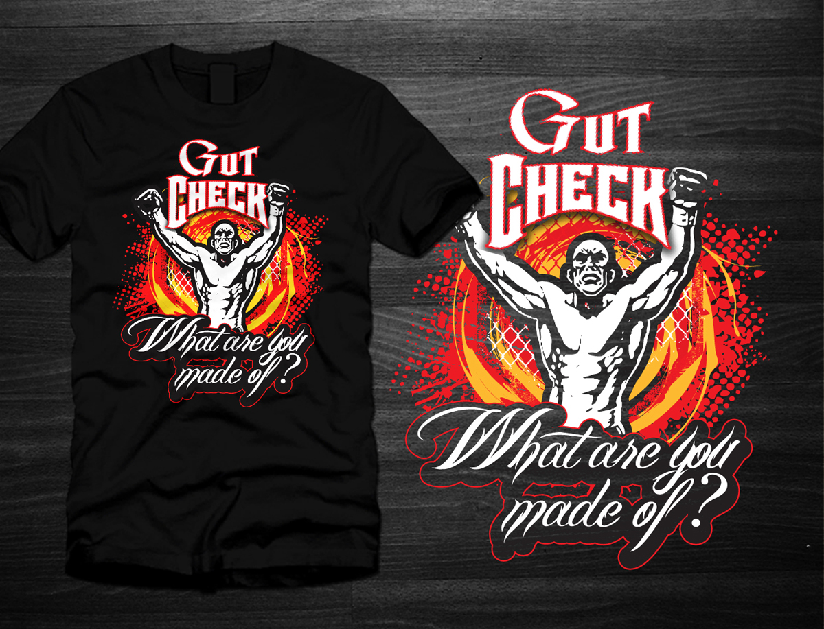 T-shirt Design by Ragewolf for Gut Check | Design #7988695
