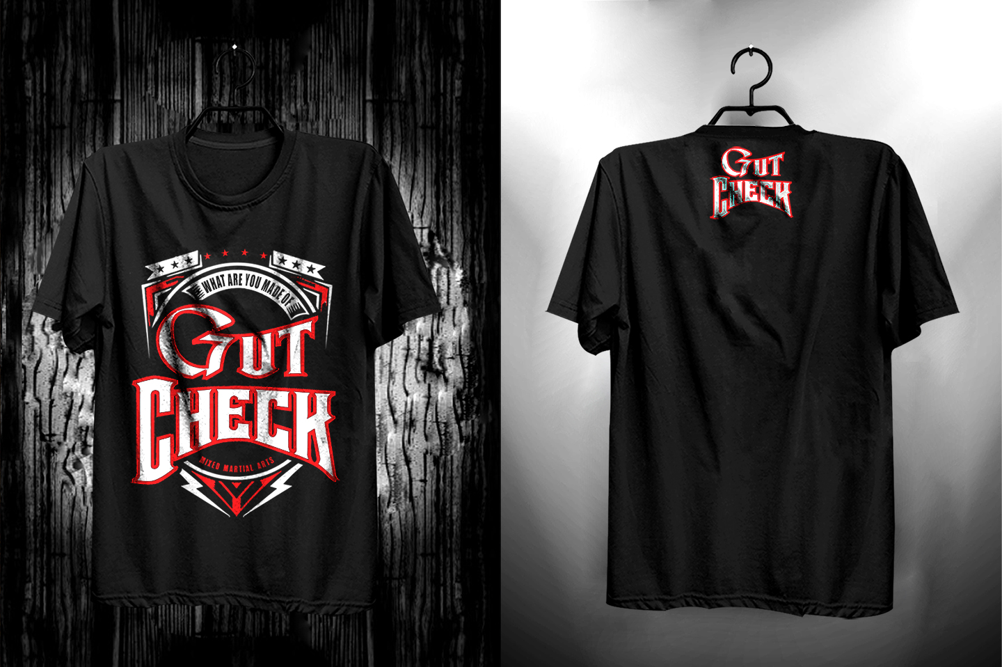 T-shirt Design by O_O NIZAL O_O for Gut Check | Design #8449267