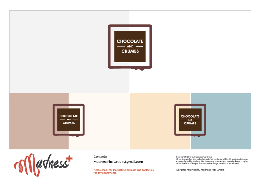Logo Design by MadnessPlusGroup for Chocolate and Crumbs  | Design #8000999