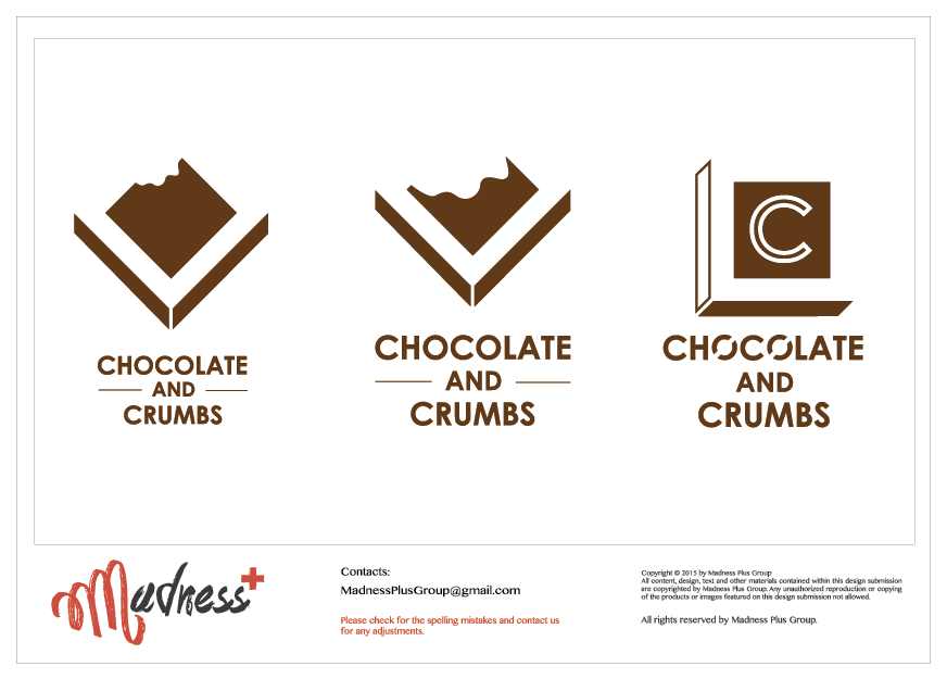 Logo Design by MadnessPlusGroup for Chocolate and Crumbs  | Design #8001000