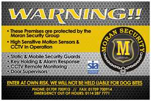 600cm x 400cm Security Warning Sign | Design de Poster par diRtY.EMM