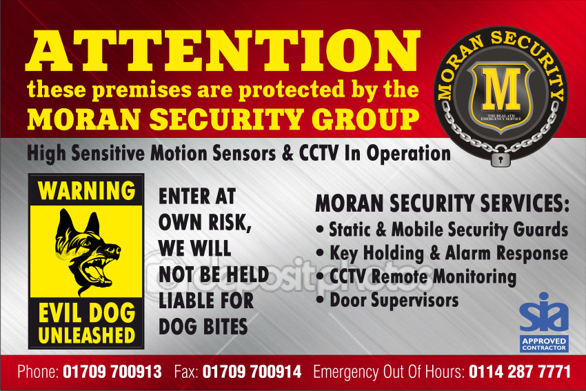 Poster Design by Atvento Graphics for Moran Security Ltd | Design #402862