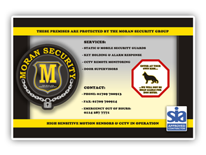 Poster Design by Eddie Graham, Jr. for Moran Security Ltd | Design: #399466