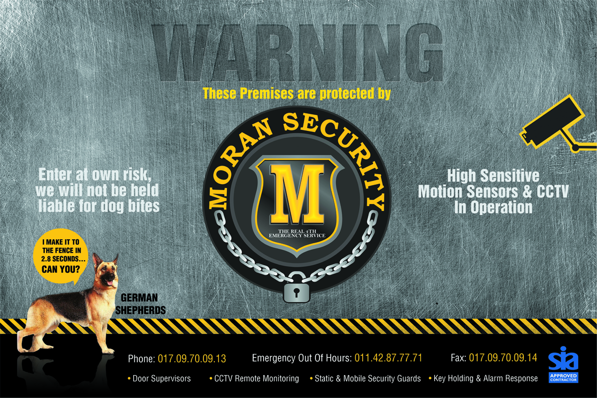 Poster-Design von Kary für Moran Security Ltd | Design #402828