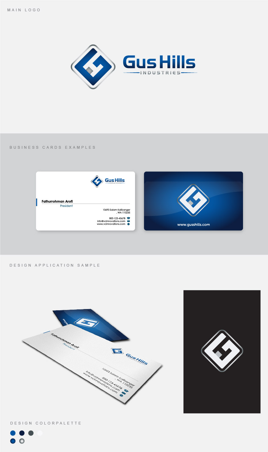 Logo Design by SwingTazzle  Designs for GusHill Industries, Inc. | Design #8172480