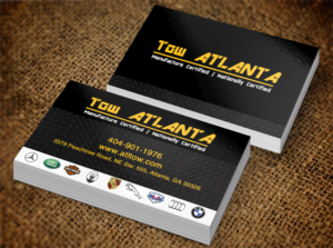 Business Card Design by Lanka Ama for Tow Atlanta | Design: #7924277