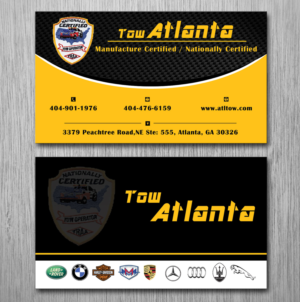 Business Card Design by Lanka Ama for Tow Atlanta | Design: #7924281