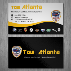 Business Card Design by Lanka Ama for Tow Atlanta | Design: #7924291