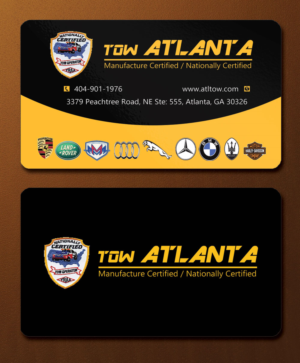Business Card Design by Lanka Ama for Tow Atlanta | Design: #7924308