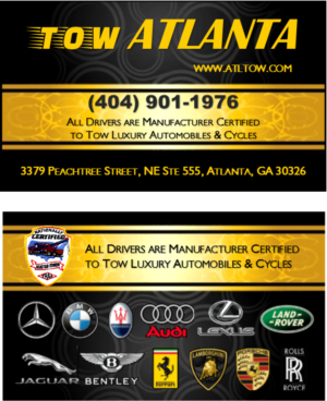 Business Card Design by citygirl17 for Tow Atlanta | Design: #7952879