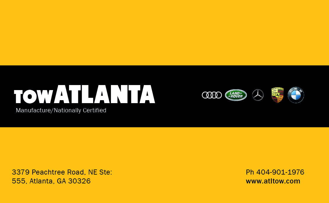 Business Card Design by goodnesslogo for Tow Atlanta | Design #7922623