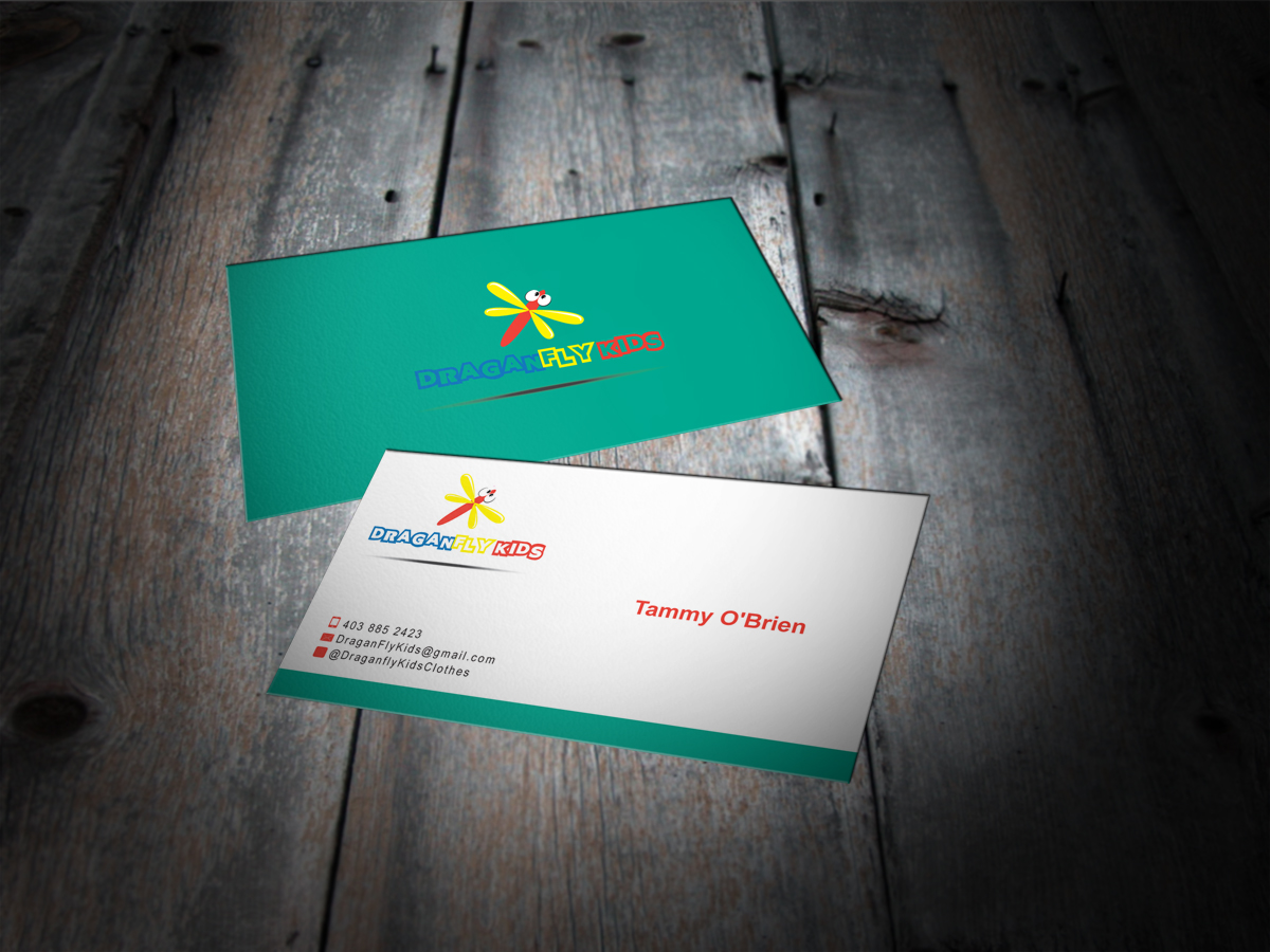 Business Card Design by MT for DraganFly Kids | Design #1960940