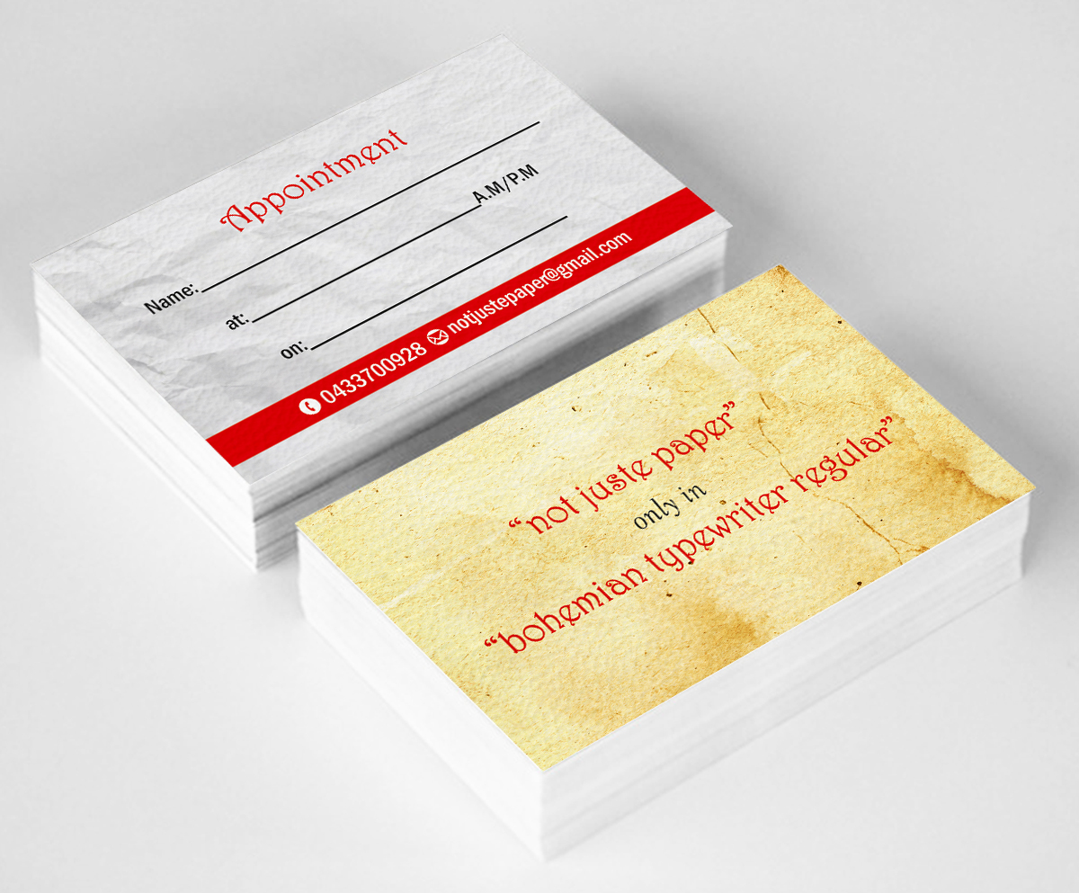 Design de Carte de Visite par ALSADESIGN pour not juste paper | Design #7906468