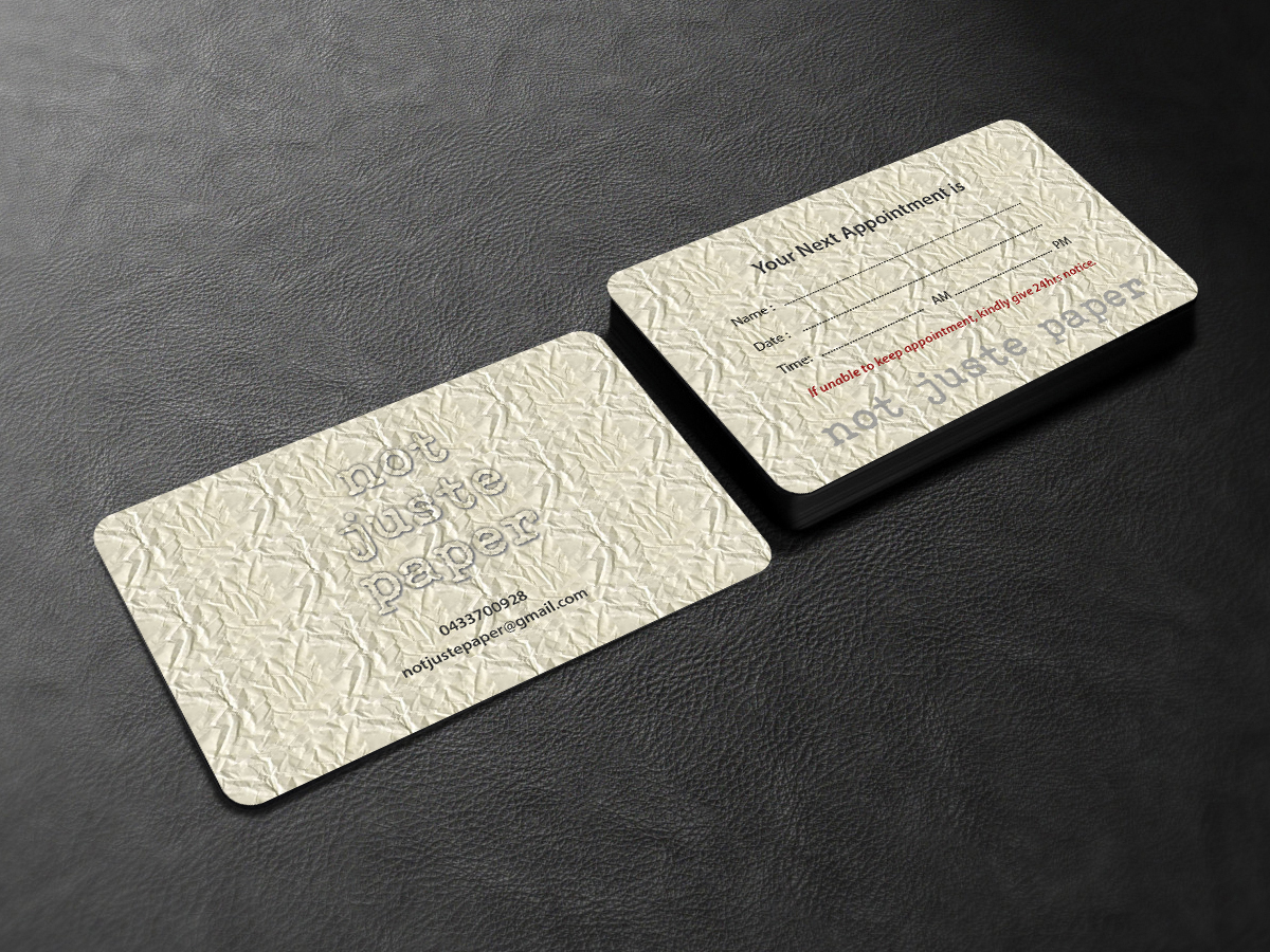 Design de Carte de Visite par Creations Box 2015 pour not juste paper | Design #7921898