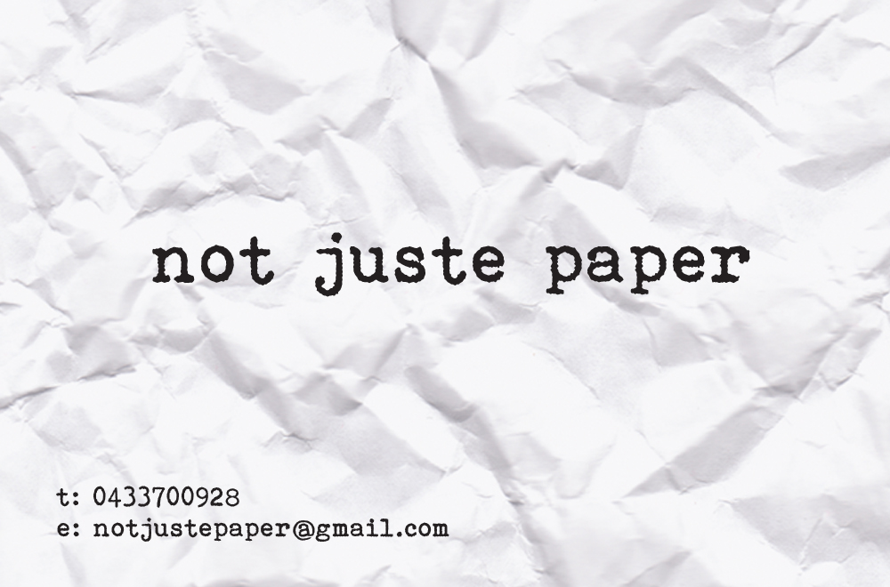 Design de Carte de Visite par dharly pour not juste paper | Design #7906531