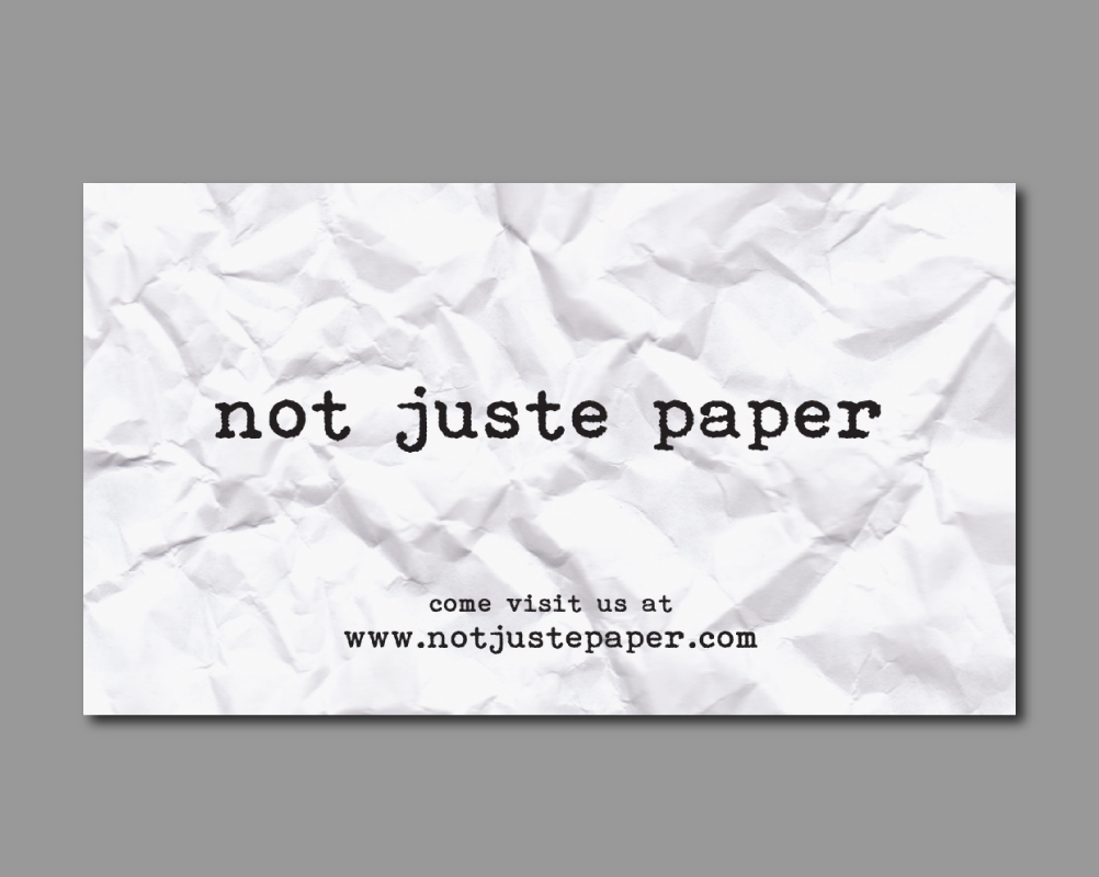 Diseño de Tarjeta de Presentación por dharly para not juste paper | Diseño #7960070