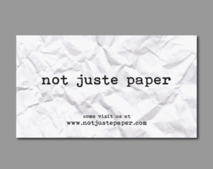 Diseño de Tarjeta de Presentación por dharly para not juste paper | Diseño: #7960070