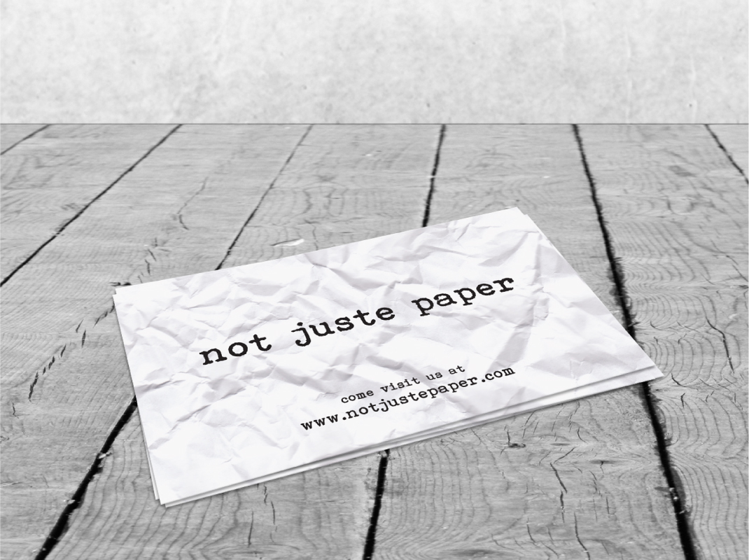 Diseño de Tarjeta de Presentación por dharly para not juste paper | Diseño #7960071