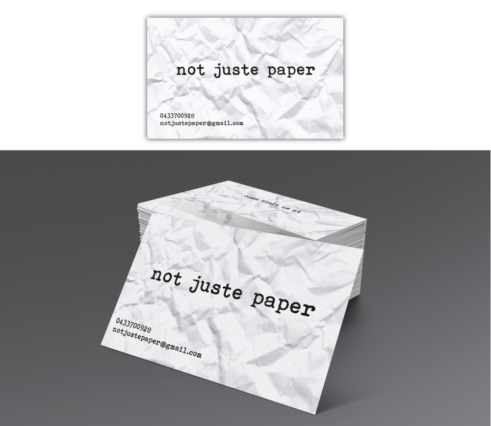 Design de Carte de Visite par dharly pour not juste paper | Design #7999811