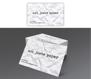 Diseño de Tarjeta de Presentación por dharly para not juste paper | Diseño: #7999811