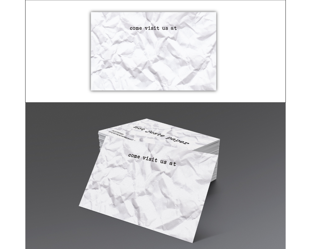 Diseño de Tarjeta de Presentación por dharly para not juste paper | Diseño #8164921