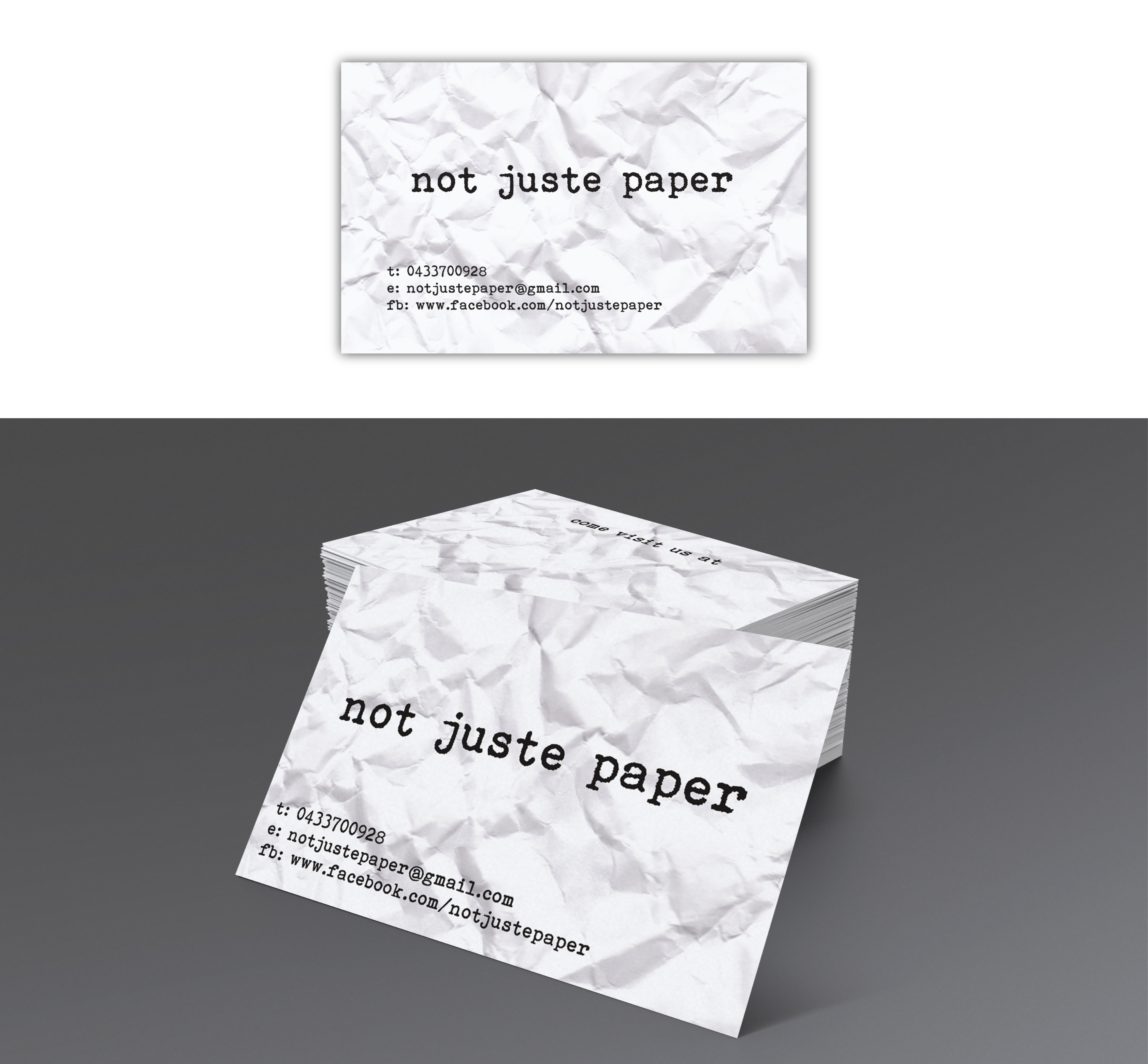 Design de Carte de Visite par dharly pour not juste paper | Design #8170934