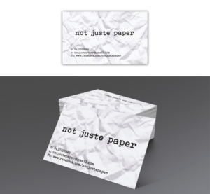 Diseño de Tarjeta de Presentación por dharly para not juste paper | Diseño: #8170934