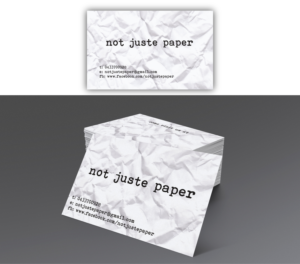 Diseño de Tarjeta de Presentación por dharly para not juste paper | Diseño #8170938
