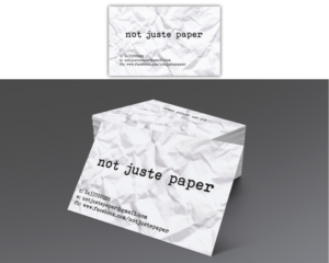 Diseño de Tarjeta de Presentación por dharly para not juste paper | Diseño: #8170939