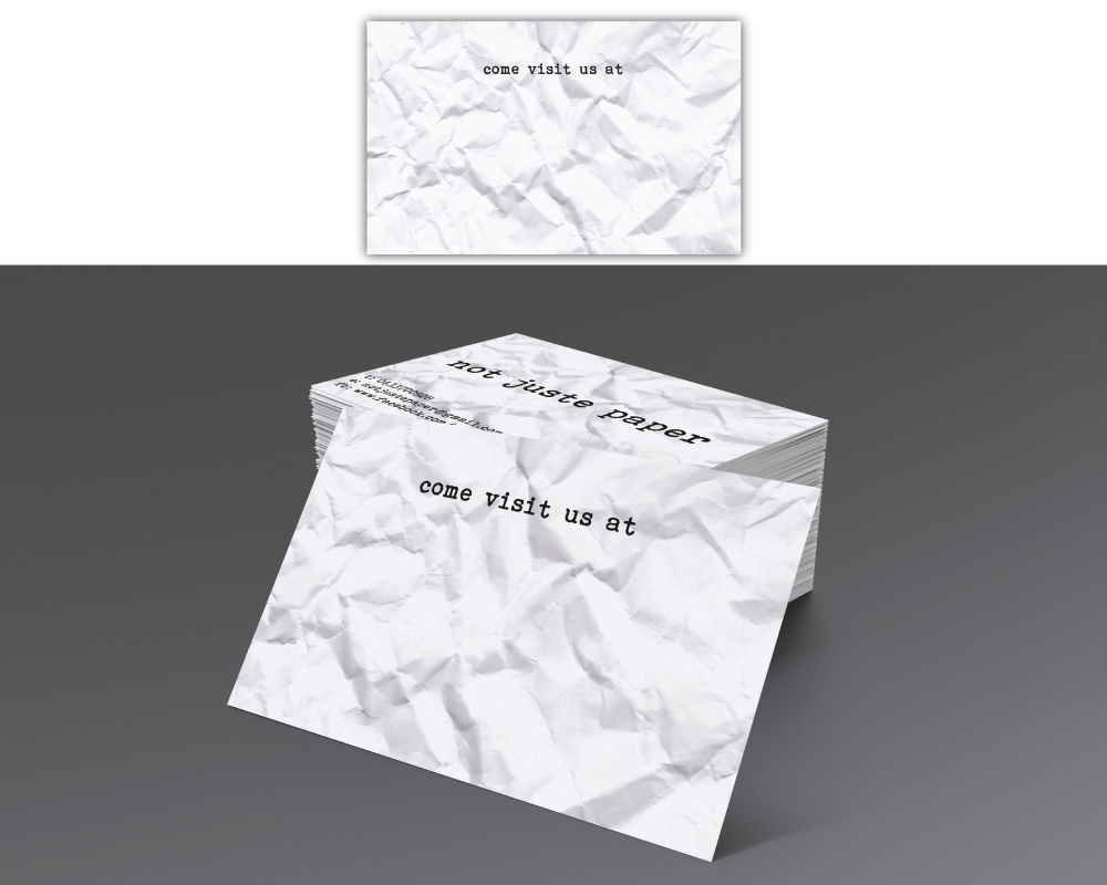 Diseño de Tarjeta de Presentación por dharly para not juste paper | Diseño #8170940
