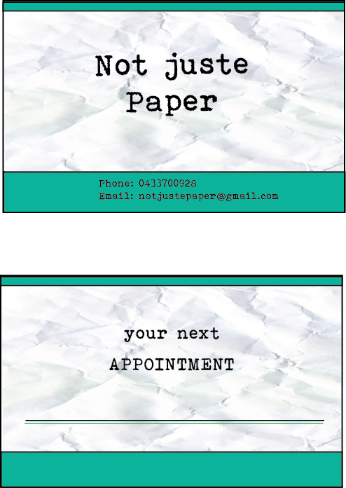Business Card Design by pavithraag for not juste paper | Design #7924943