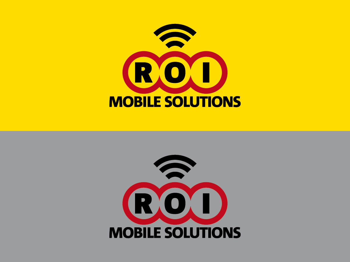 Diseño de Logo por MIM design para ROI Mobile Solutions | Diseño #2005930
