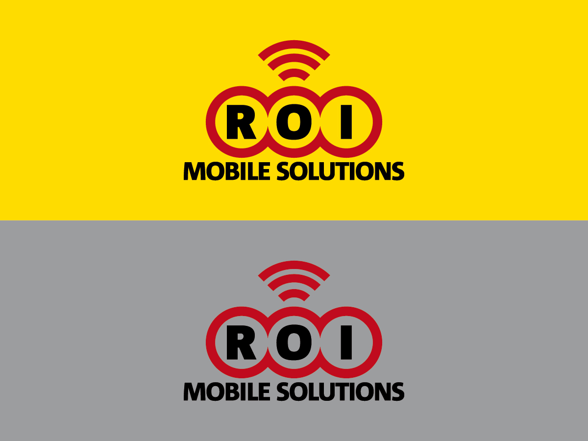 Diseño de Logo por MIM design para ROI Mobile Solutions | Diseño #2005931