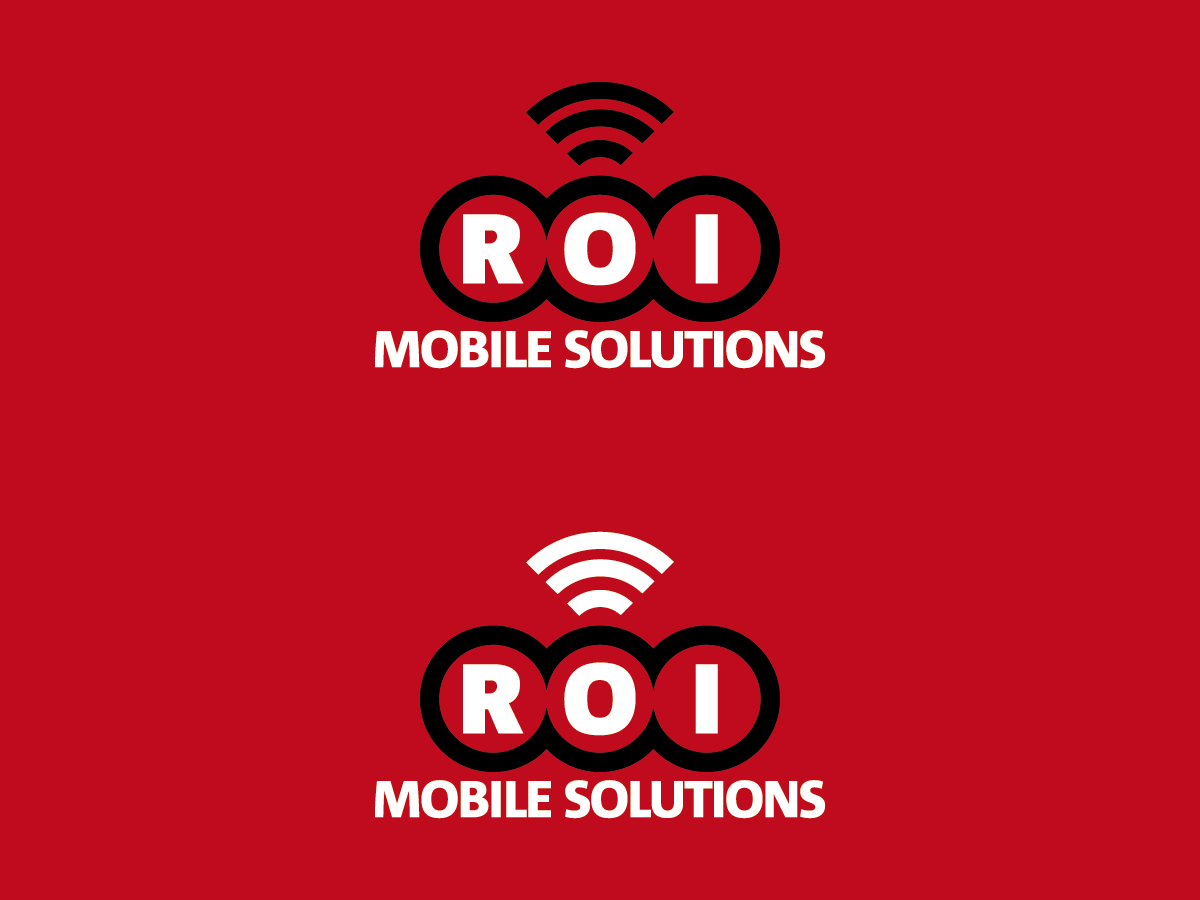 Diseño de Logo por MIM design para ROI Mobile Solutions | Diseño #2008116