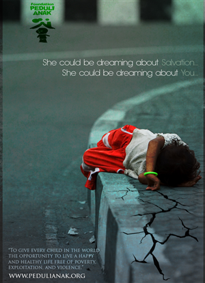 Non-profit organisation for street children in Indonesia | Advertisement Design by ArtSamurai