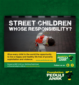 Non-profit organisation for street children in Indonesia | Advertisement Design by Priyo Subarkah