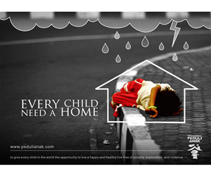 Non-profit organisation for street children in Indonesia | Advertisement Design by allegra creativa