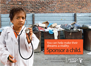Non-profit organisation for street children in Indonesia | Advertisement Design by creative.visuals