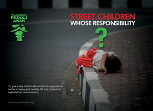 Non-profit organisation for street children in Indonesia | Advertisement Design by TechWise