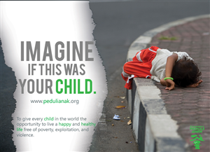 Non-profit organisation for street children in Indonesia | Advertisement Design by IGlowCreationz